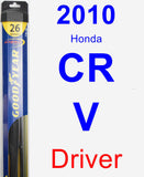 Driver Wiper Blade for 2010 Honda CR-V - Hybrid