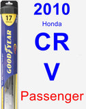 Passenger Wiper Blade for 2010 Honda CR-V - Hybrid