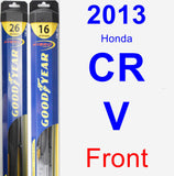 Front Wiper Blade Pack for 2013 Honda CR-V - Hybrid