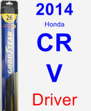 Driver Wiper Blade for 2014 Honda CR-V - Hybrid