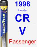 Passenger Wiper Blade for 1998 Honda CR-V - Hybrid