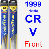 Front Wiper Blade Pack for 1999 Honda CR-V - Hybrid