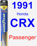 Passenger Wiper Blade for 1991 Honda CRX - Hybrid