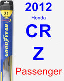 Passenger Wiper Blade for 2012 Honda CR-Z - Hybrid
