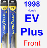 Front Wiper Blade Pack for 1998 Honda EV Plus - Hybrid