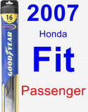 Passenger Wiper Blade for 2007 Honda Fit - Hybrid