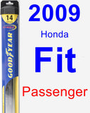 Passenger Wiper Blade for 2009 Honda Fit - Hybrid