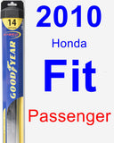 Passenger Wiper Blade for 2010 Honda Fit - Hybrid