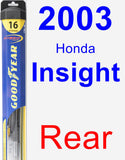 Rear Wiper Blade for 2003 Honda Insight - Hybrid