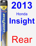 Rear Wiper Blade for 2013 Honda Insight - Hybrid