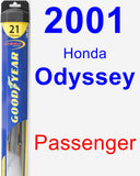 Passenger Wiper Blade for 2001 Honda Odyssey - Hybrid