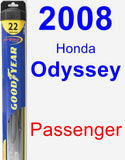 Passenger Wiper Blade for 2008 Honda Odyssey - Hybrid