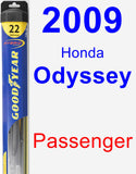 Passenger Wiper Blade for 2009 Honda Odyssey - Hybrid