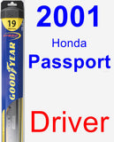 Driver Wiper Blade for 2001 Honda Passport - Hybrid