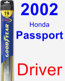 Driver Wiper Blade for 2002 Honda Passport - Hybrid