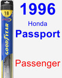 Passenger Wiper Blade for 1996 Honda Passport - Hybrid