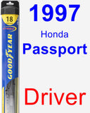 Driver Wiper Blade for 1997 Honda Passport - Hybrid