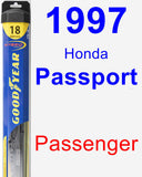 Passenger Wiper Blade for 1997 Honda Passport - Hybrid