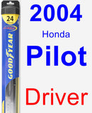 Driver Wiper Blade for 2004 Honda Pilot - Hybrid
