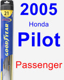 Passenger Wiper Blade for 2005 Honda Pilot - Hybrid