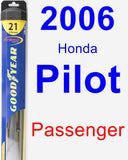 Passenger Wiper Blade for 2006 Honda Pilot - Hybrid