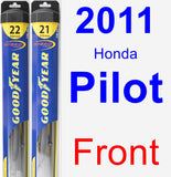 Front Wiper Blade Pack for 2011 Honda Pilot - Hybrid