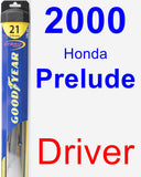 Driver Wiper Blade for 2000 Honda Prelude - Hybrid