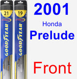 Front Wiper Blade Pack for 2001 Honda Prelude - Hybrid