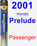 Passenger Wiper Blade for 2001 Honda Prelude - Hybrid