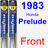 Front Wiper Blade Pack for 1983 Honda Prelude - Hybrid