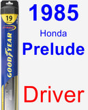 Driver Wiper Blade for 1985 Honda Prelude - Hybrid