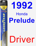 Driver Wiper Blade for 1992 Honda Prelude - Hybrid