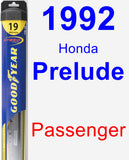 Passenger Wiper Blade for 1992 Honda Prelude - Hybrid