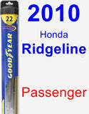 Passenger Wiper Blade for 2010 Honda Ridgeline - Hybrid