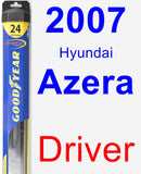 Driver Wiper Blade for 2007 Hyundai Azera - Hybrid