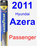 Passenger Wiper Blade for 2011 Hyundai Azera - Hybrid