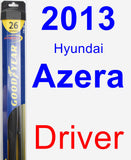 Driver Wiper Blade for 2013 Hyundai Azera - Hybrid