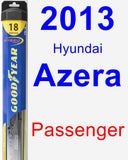 Passenger Wiper Blade for 2013 Hyundai Azera - Hybrid