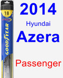 Passenger Wiper Blade for 2014 Hyundai Azera - Hybrid