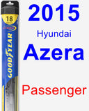 Passenger Wiper Blade for 2015 Hyundai Azera - Hybrid