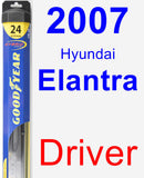 Driver Wiper Blade for 2007 Hyundai Elantra - Hybrid