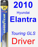 Driver Wiper Blade for 2010 Hyundai Elantra - Hybrid