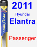 Passenger Wiper Blade for 2011 Hyundai Elantra - Hybrid