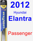 Passenger Wiper Blade for 2012 Hyundai Elantra - Hybrid