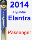 Passenger Wiper Blade for 2014 Hyundai Elantra - Hybrid