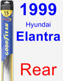 Rear Wiper Blade for 1999 Hyundai Elantra - Hybrid