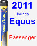 Passenger Wiper Blade for 2011 Hyundai Equus - Hybrid