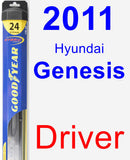 Driver Wiper Blade for 2011 Hyundai Genesis - Hybrid