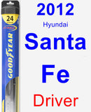 Driver Wiper Blade for 2012 Hyundai Santa Fe - Hybrid