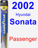 Passenger Wiper Blade for 2002 Hyundai Sonata - Hybrid